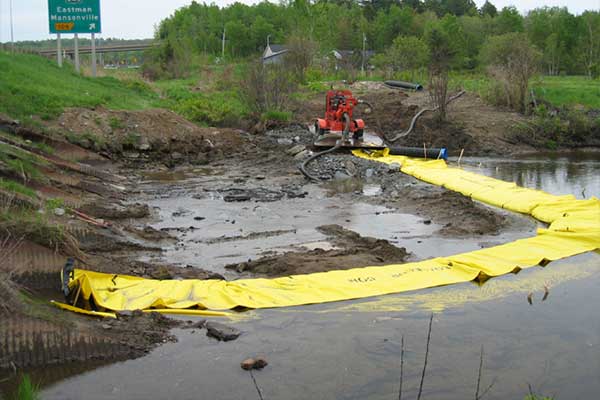 batardeau-rivière-buse-parallele cofferdams replace nozzle in river