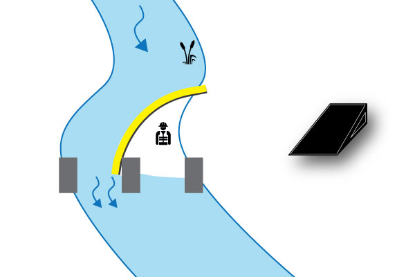 batardeaux-pile-pont-riviere-water-gate-megasecureurope river cofferdam on bridge pier