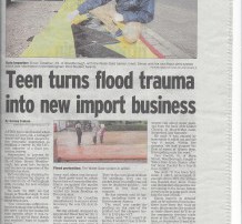 an article in a British newspaper about the water-gate flood barrier